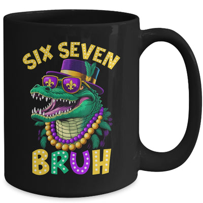 Mardi Gras Six Seven Bruh Mardigator Alligator 6 7 Meme Boy Mug | siriusteestore