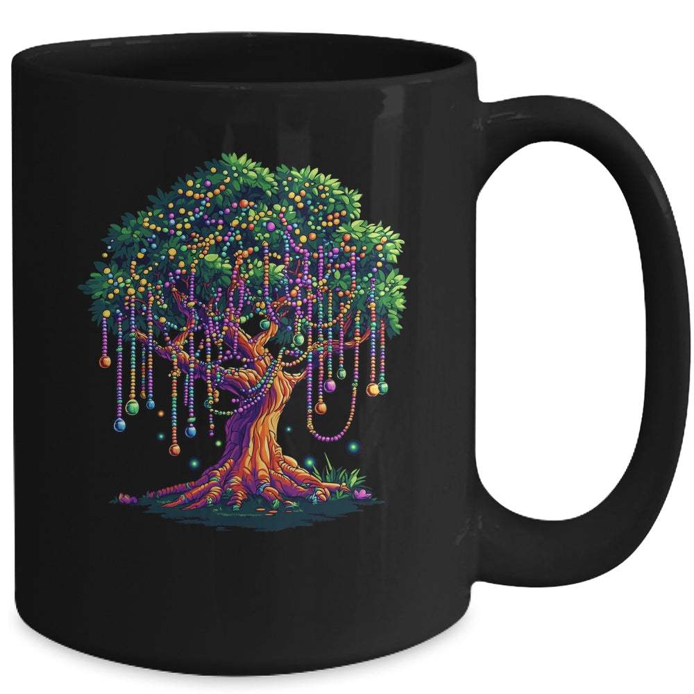 Mardi Gras Tree Beads Costume 2025 Carnival Men Women Kids Mug | siriusteestore