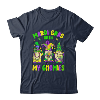 Mardi Gras With My Gnomies Funny Mardi Gras Three Gnomes Shirt & Tank Top | siriusteestore