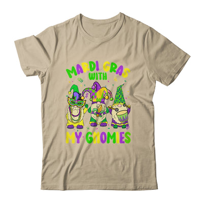 Mardi Gras With My Gnomies Funny Mardi Gras Three Gnomes Shirt & Tank Top | siriusteestore