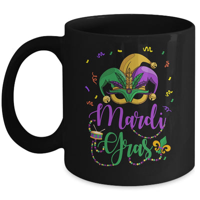 Mardi Gras Womens Girls Mask Beads New Orleans Party Mug | siriusteestore