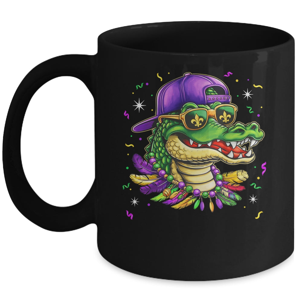 Mardigator Alligator Bruh Mardi Gras Costume Men Boys Mug | siriusteestore