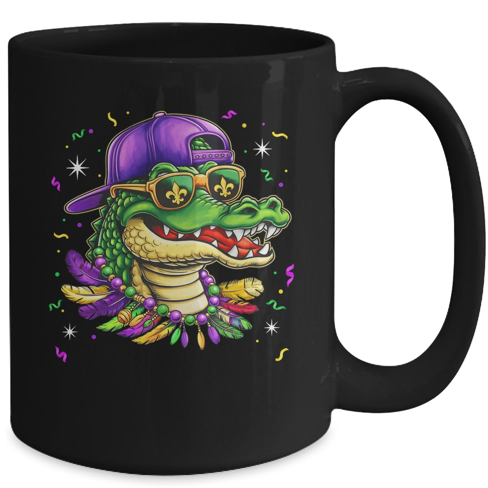 Mardigator Alligator Bruh Mardi Gras Costume Men Boys Mug | siriusteestore