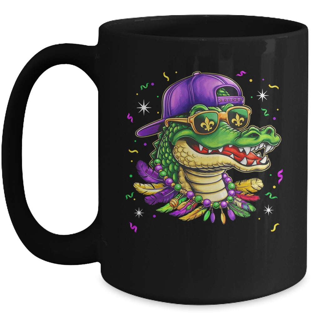 Mardigator Alligator Bruh Mardi Gras Costume Men Boys Mug | siriusteestore