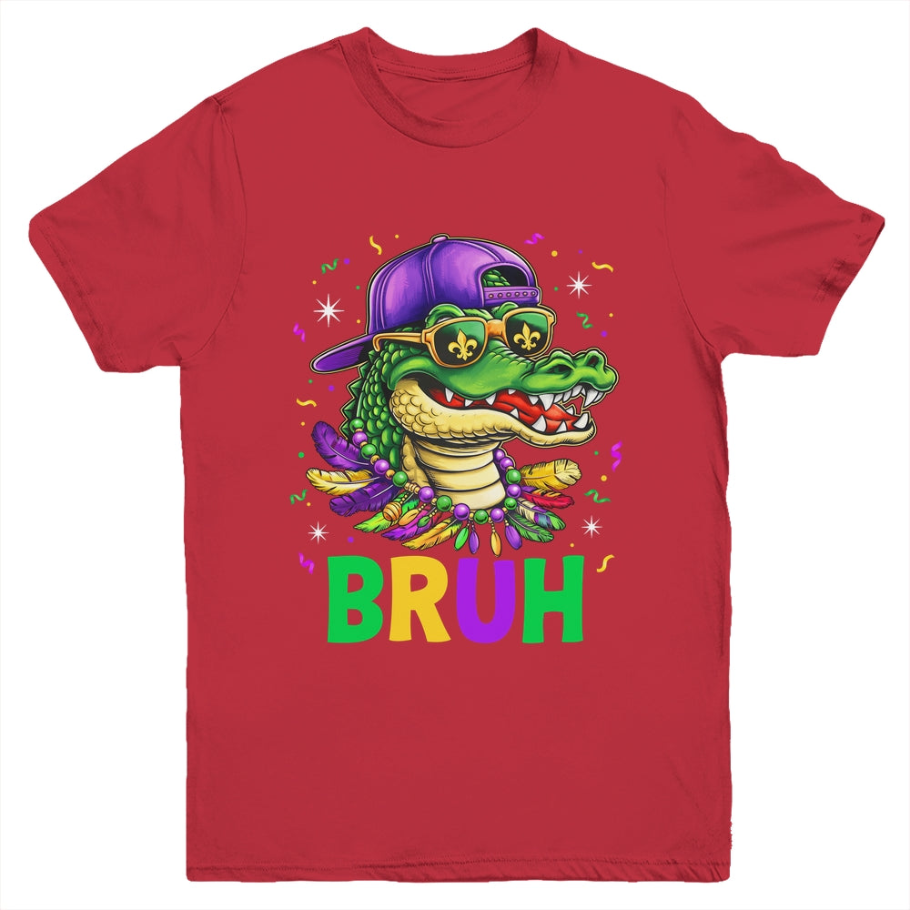 Mardigator Alligator Carnival Costume Kids Boys Mardi Gras Youth Shirt | siriusteestore