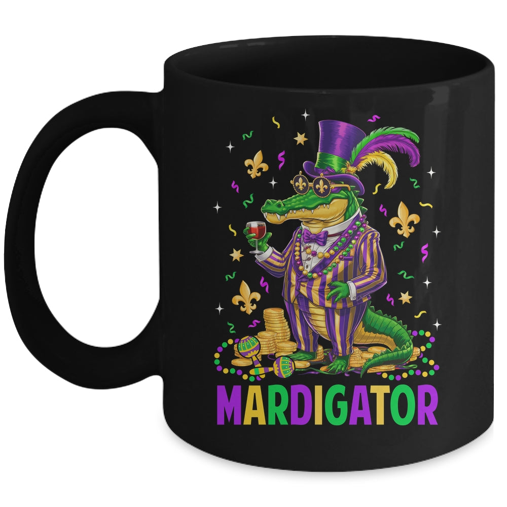 Mardigator Mardi Gras Alligator Costume Men Women Mardi Gras Mug | siriusteestore