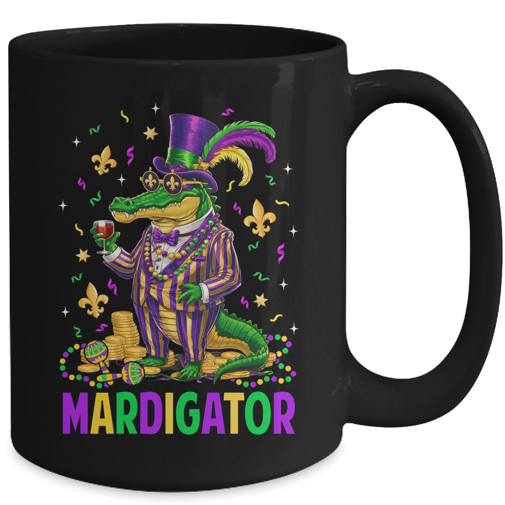 Mardigator Mardi Gras Alligator Costume Men Women Mardi Gras Mug | siriusteestore