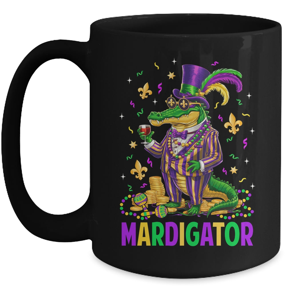 Mardigator Mardi Gras Alligator Costume Men Women Mardi Gras Mug | siriusteestore