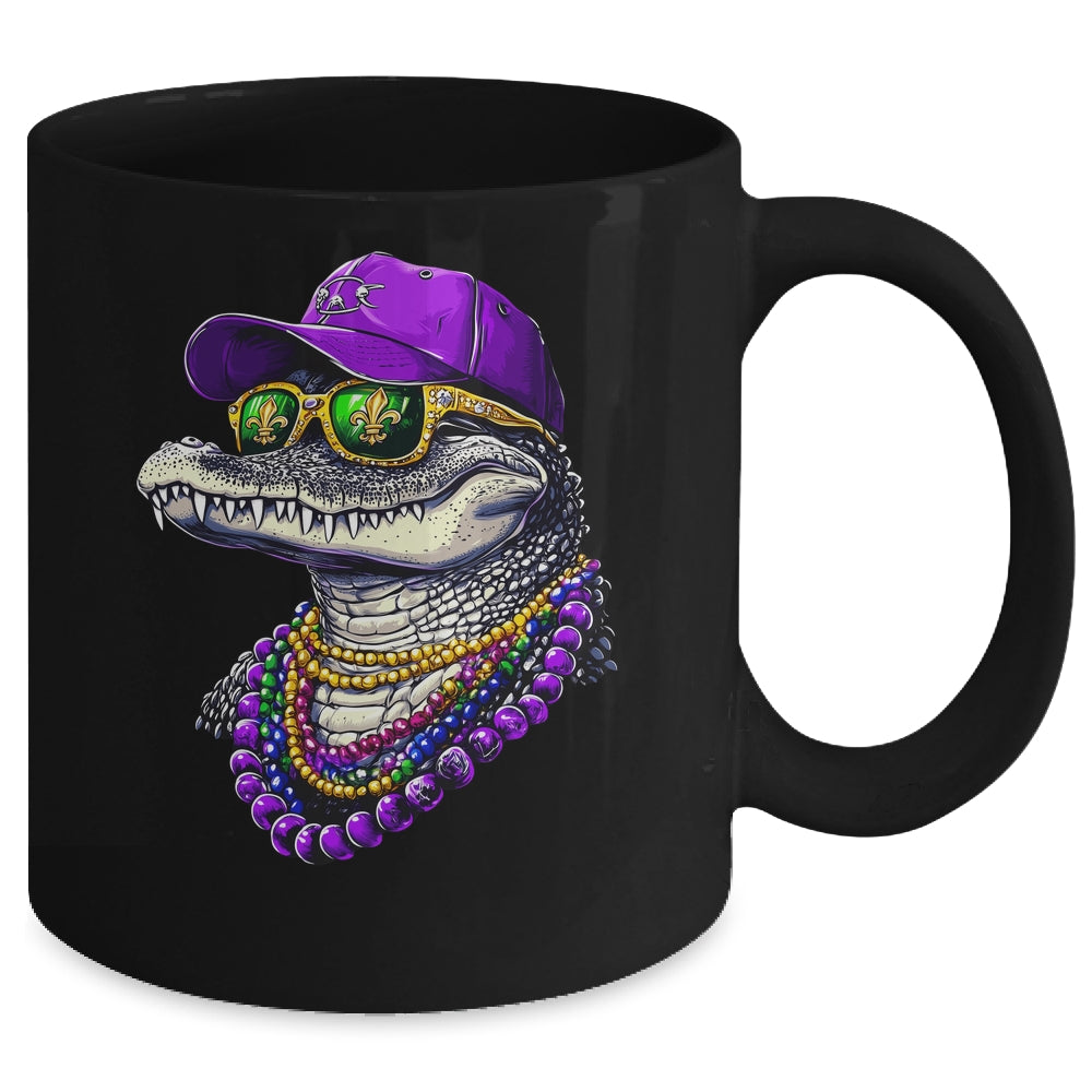 Mardigator Mardi Gras Alligator Costume Men Women Party 2025 Mug | siriusteestore