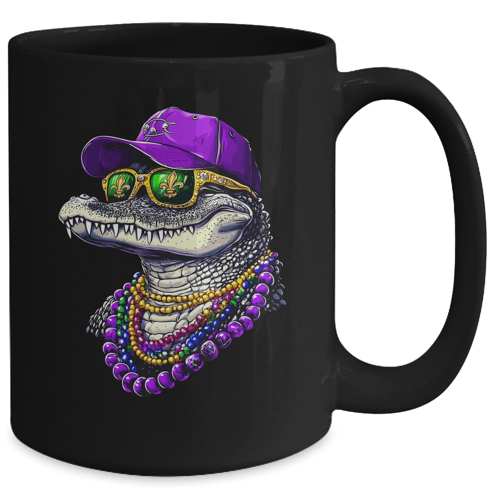 Mardigator Mardi Gras Alligator Costume Men Women Party 2025 Mug | siriusteestore