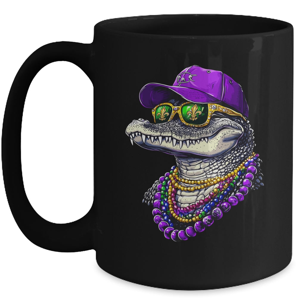 Mardigator Mardi Gras Alligator Costume Men Women Party 2025 Mug | siriusteestore