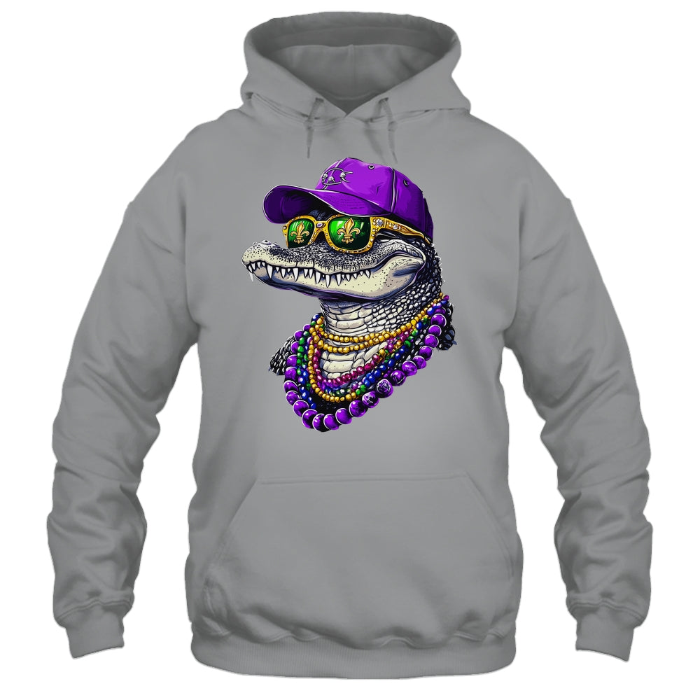 Mardigator Mardi Gras Alligator Costume Men Women Party 2025 Shirt & Hoodie | siriusteestore