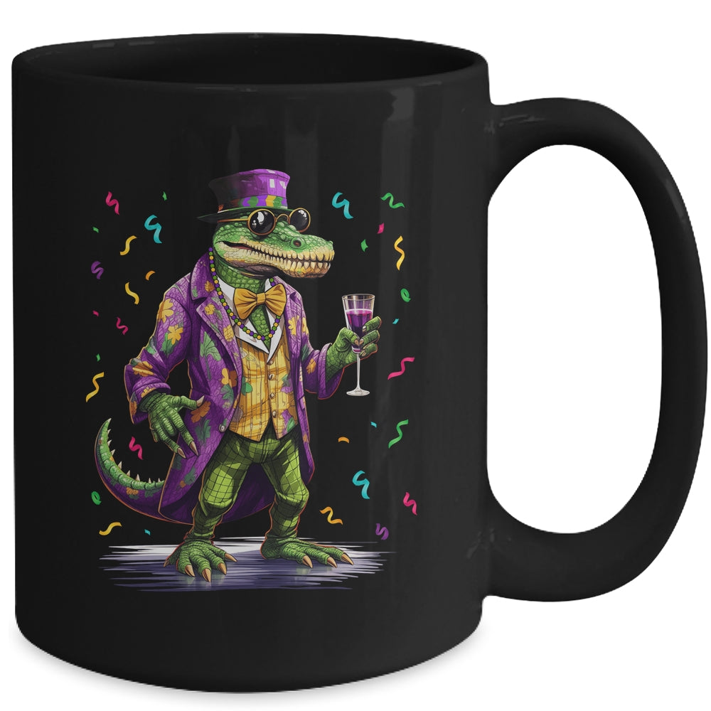 Mardigator Mardi Gras Alligator Costume Men Women Party Mug | siriusteestore