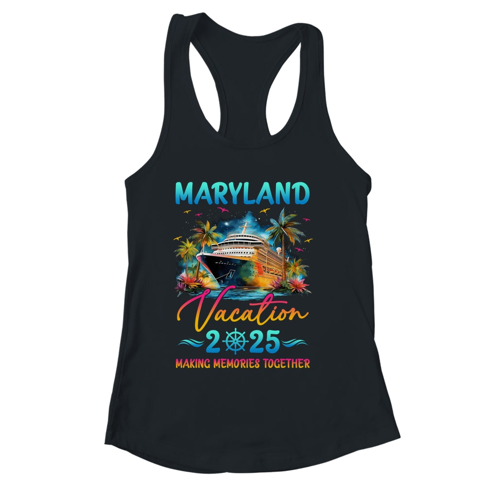 Maryland Family Vacation 2025 Matching Group Summer Shirt & Tank Top | siriusteestore