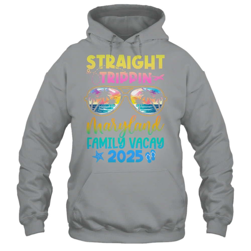 Maryland Family Vacay Vacation 2025 Straight Trippin Shirt & Tank Top | siriusteestore