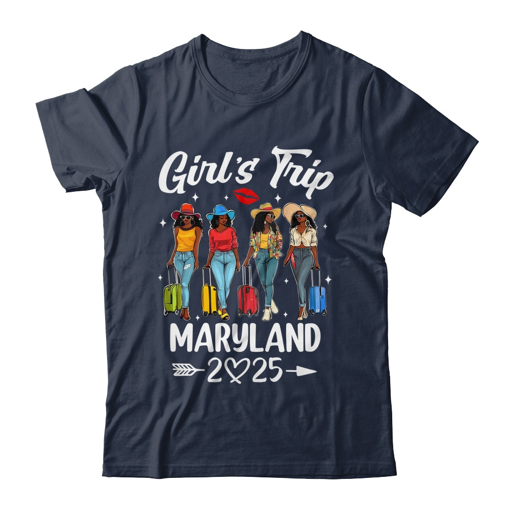 Maryland Girls Trip 2025 Birthday Squad Women Vacation Shirt & Tank Top | siriusteestore