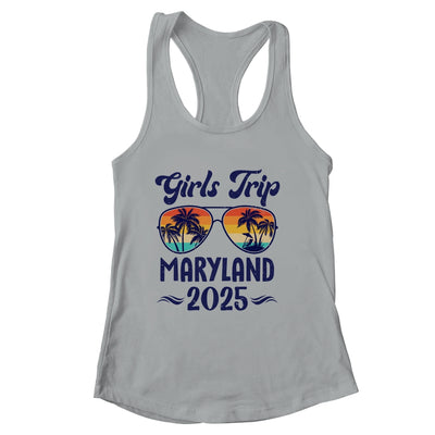 Maryland Girls Trip Beach Vacation 2025 Matching Group Shirt & Tank Top | siriusteestore