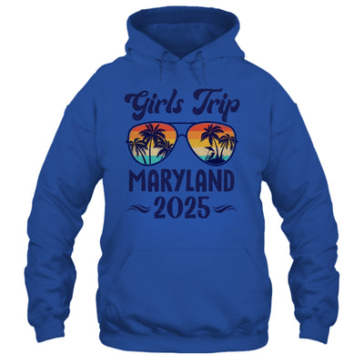 Maryland Girls Trip Beach Vacation 2025 Matching Group Shirt & Tank Top | siriusteestore