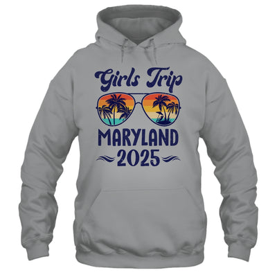 Maryland Girls Trip Beach Vacation 2025 Matching Group Shirt & Tank Top | siriusteestore