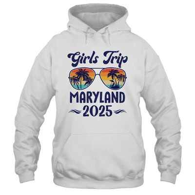 Maryland Girls Trip Beach Vacation 2025 Matching Group Shirt & Tank Top | siriusteestore