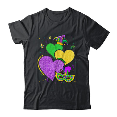 Mask Mardi Gras Cute Hearts Marks Women Girls Kids Vintage Shirt & Tank Top | siriusteestore