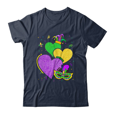 Mask Mardi Gras Cute Hearts Marks Women Girls Kids Vintage Shirt & Tank Top | siriusteestore