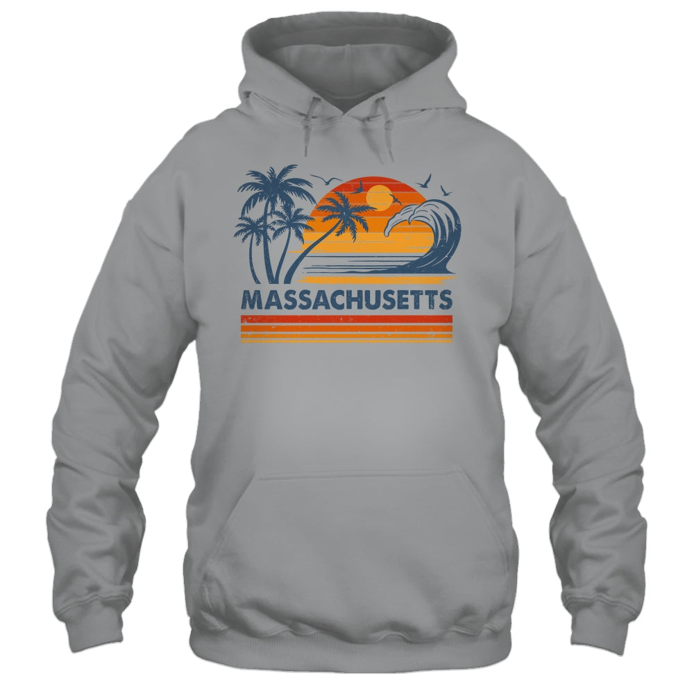 Massachusetts Vacation Sunset Cute 70s Vintage Retro Beach Shirt & Tank Top | siriusteestore