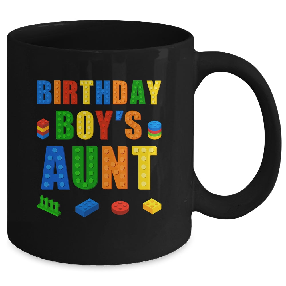 Master Builder Aunt Birthday Boy Building Bricks Blocks Mug | siriusteestore