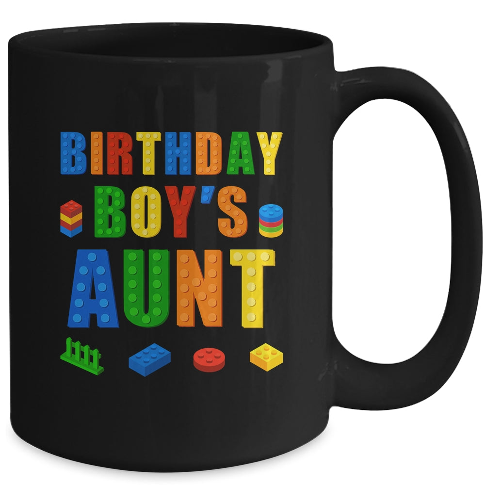 Master Builder Aunt Birthday Boy Building Bricks Blocks Mug | siriusteestore
