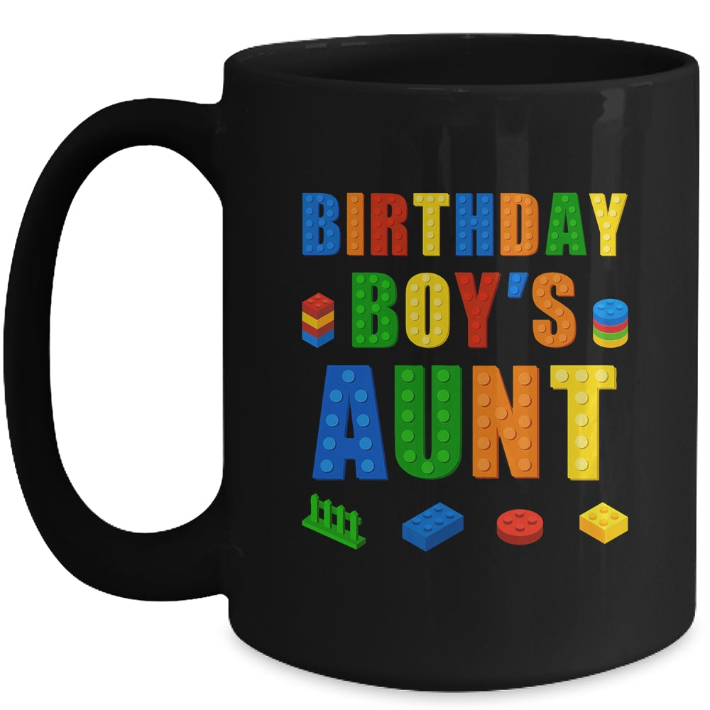Master Builder Aunt Birthday Boy Building Bricks Blocks Mug | siriusteestore