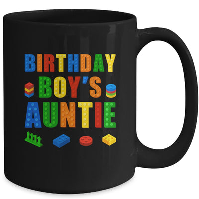 Master Builder Auntie Birthday Boy Building Bricks Blocks Mug | siriusteestore