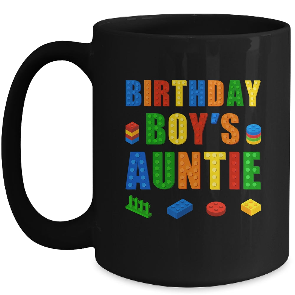 Master Builder Auntie Birthday Boy Building Bricks Blocks Mug | siriusteestore