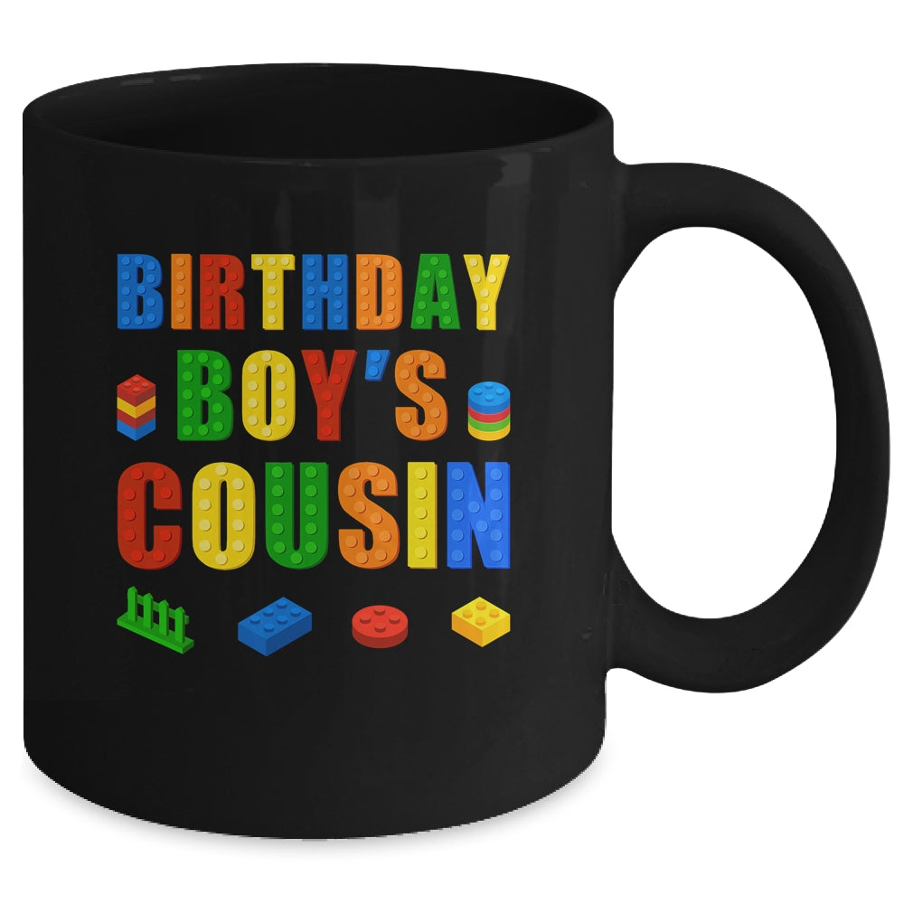 Master Builder Cousin Birthday Boy Building Bricks Blocks Mug | siriusteestore