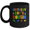 Master Builder Cousin Birthday Boy Building Bricks Blocks Mug | siriusteestore