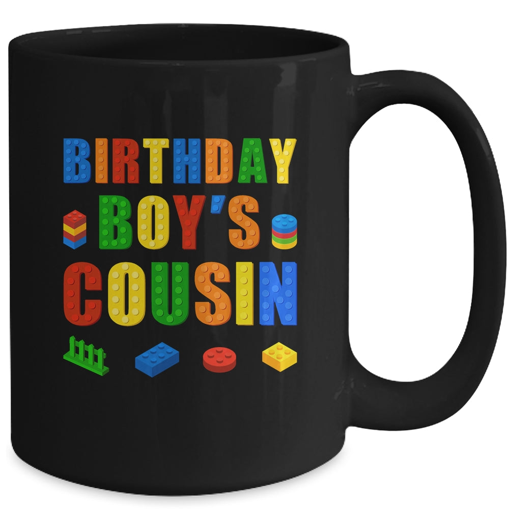 Master Builder Cousin Birthday Boy Building Bricks Blocks Mug | siriusteestore