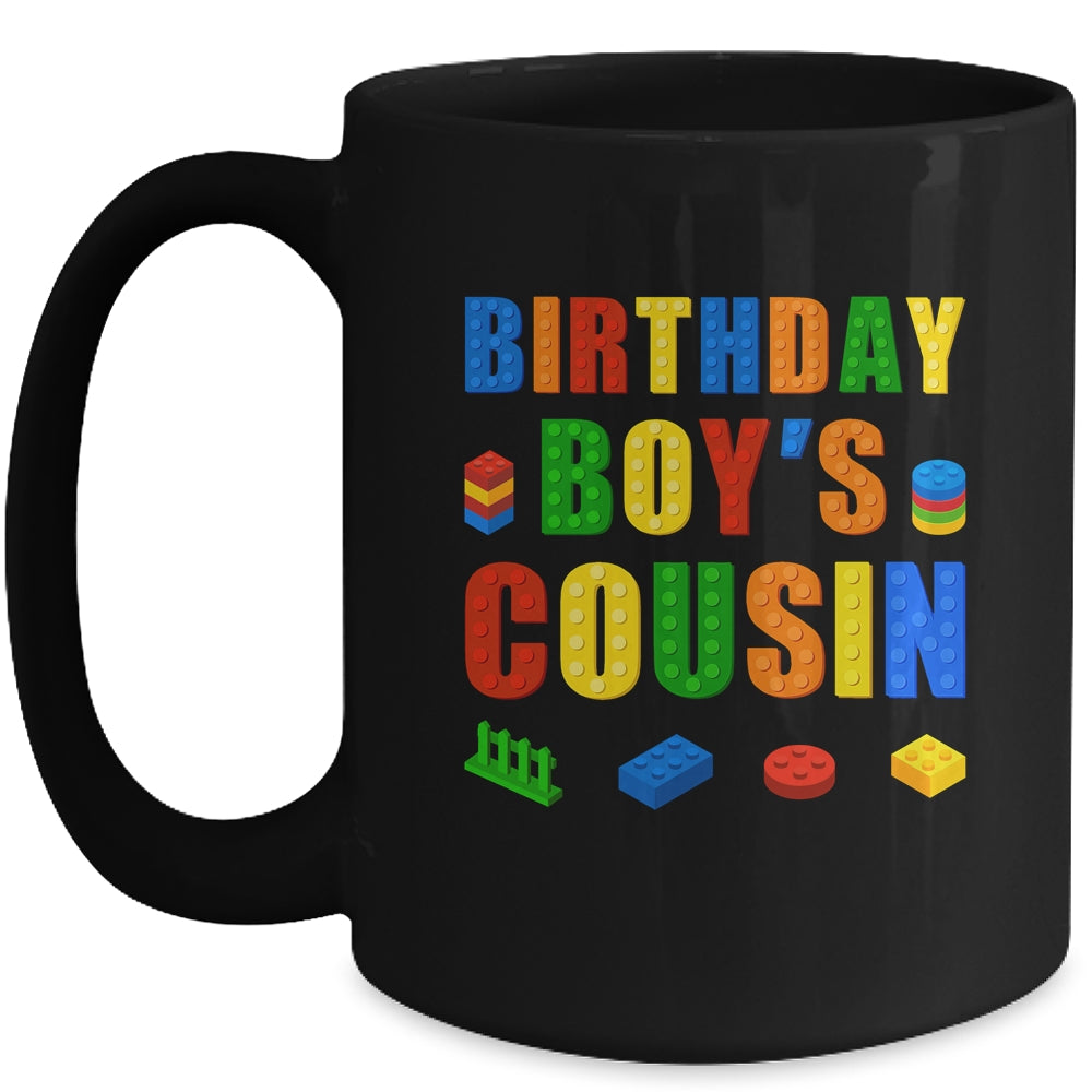Master Builder Cousin Birthday Boy Building Bricks Blocks Mug | siriusteestore