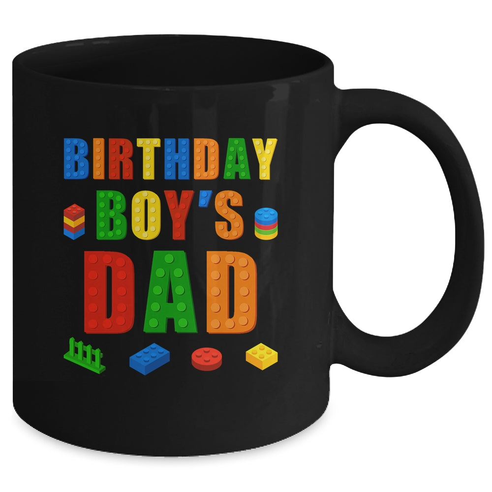 Master Builder Dad Birthday Boy Building Bricks Blocks Mug | siriusteestore