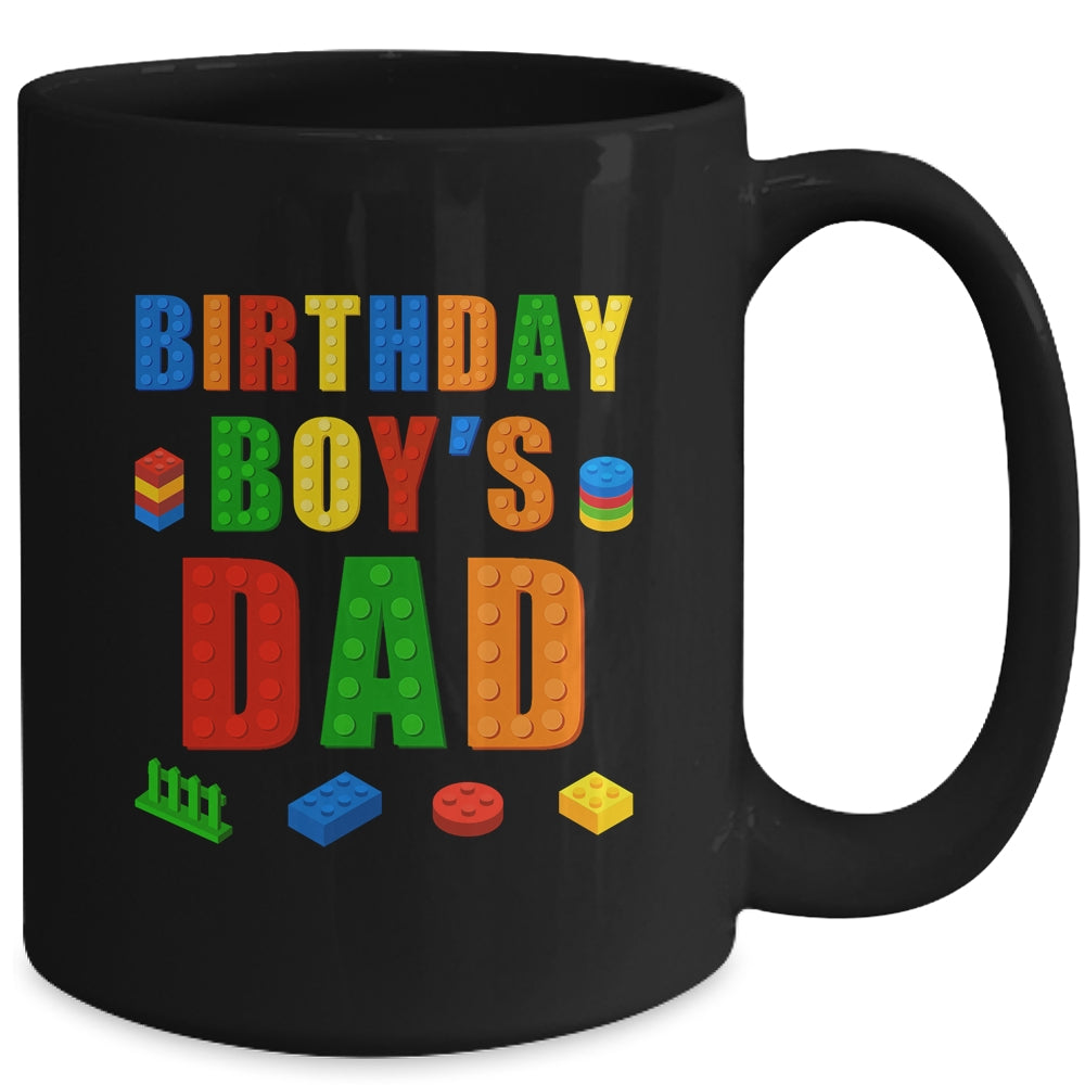 Master Builder Dad Birthday Boy Building Bricks Blocks Mug | siriusteestore