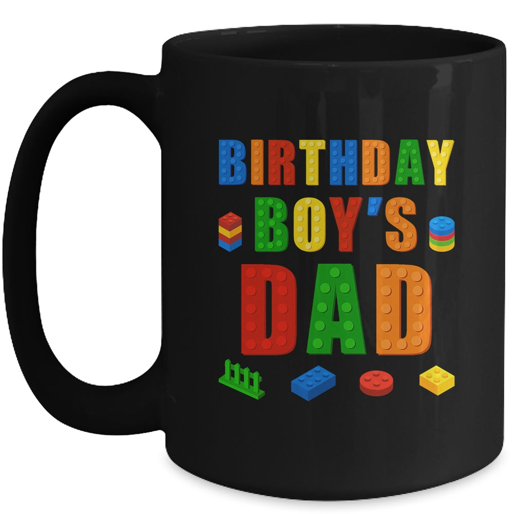 Master Builder Dad Birthday Boy Building Bricks Blocks Mug | siriusteestore