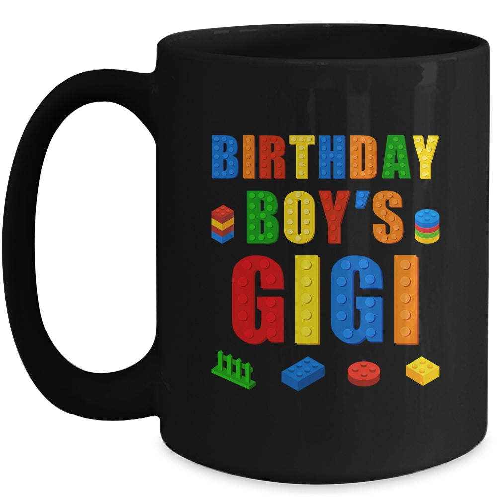 Master Builder Gigi Birthday Boy Building Bricks Blocks Mug | siriusteestore