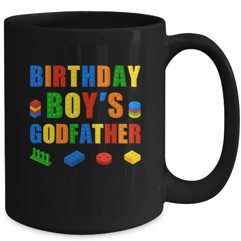 Master Builder Godfather Birthday Boy Building Bricks Blocks Mug | siriusteestore