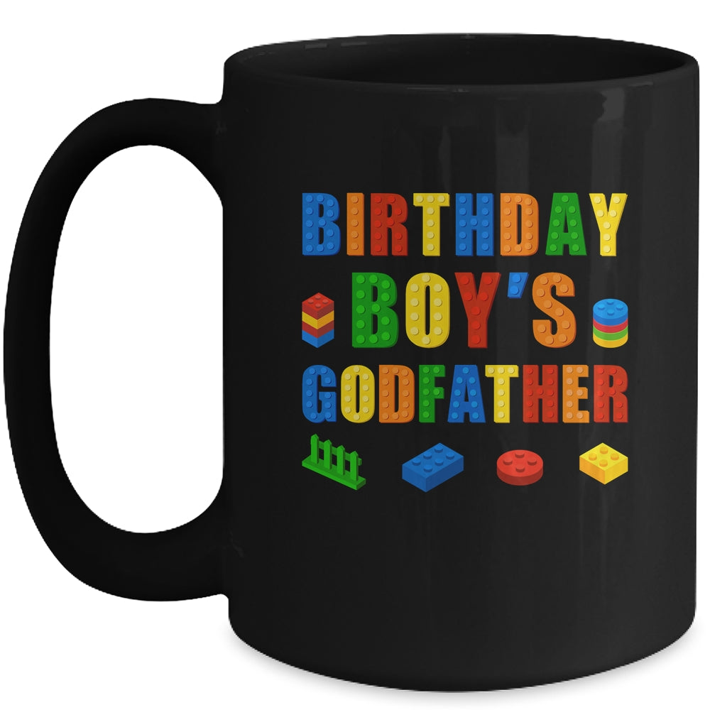 Master Builder Godfather Birthday Boy Building Bricks Blocks Mug | siriusteestore