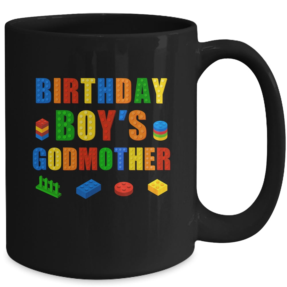 Master Builder Godmother Birthday Boy Building Bricks Blocks Mug | siriusteestore