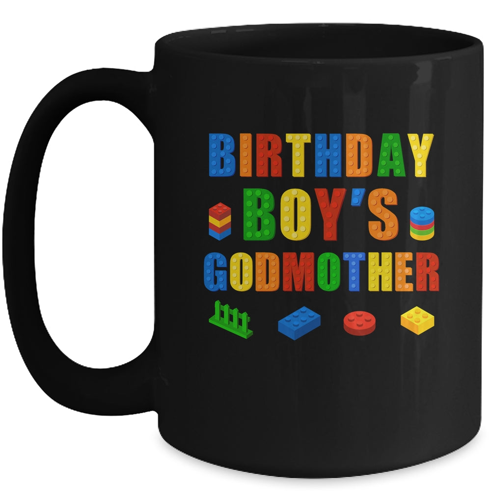 Master Builder Godmother Birthday Boy Building Bricks Blocks Mug | siriusteestore