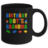 Master Builder Grandma Birthday Boy Building Bricks Blocks Mug | siriusteestore
