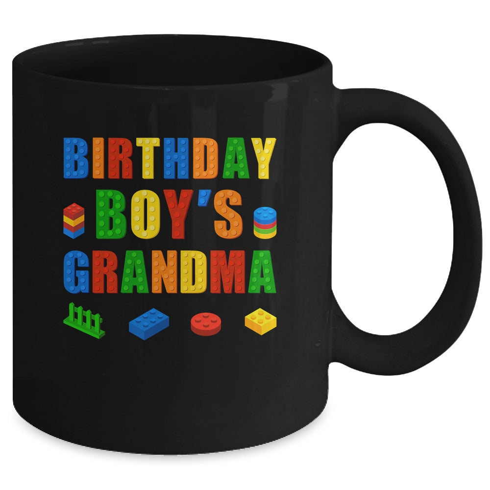 Master Builder Grandma Birthday Boy Building Bricks Blocks Mug | siriusteestore