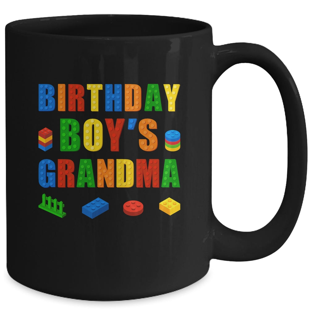 Master Builder Grandma Birthday Boy Building Bricks Blocks Mug | siriusteestore