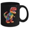 Master Builder Men Boys Kids Building Bricks Dinosaur T-Rex Mug | siriusteestore