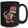 Master Builder Men Boys Kids Building Bricks Dinosaur T-Rex Mug | siriusteestore