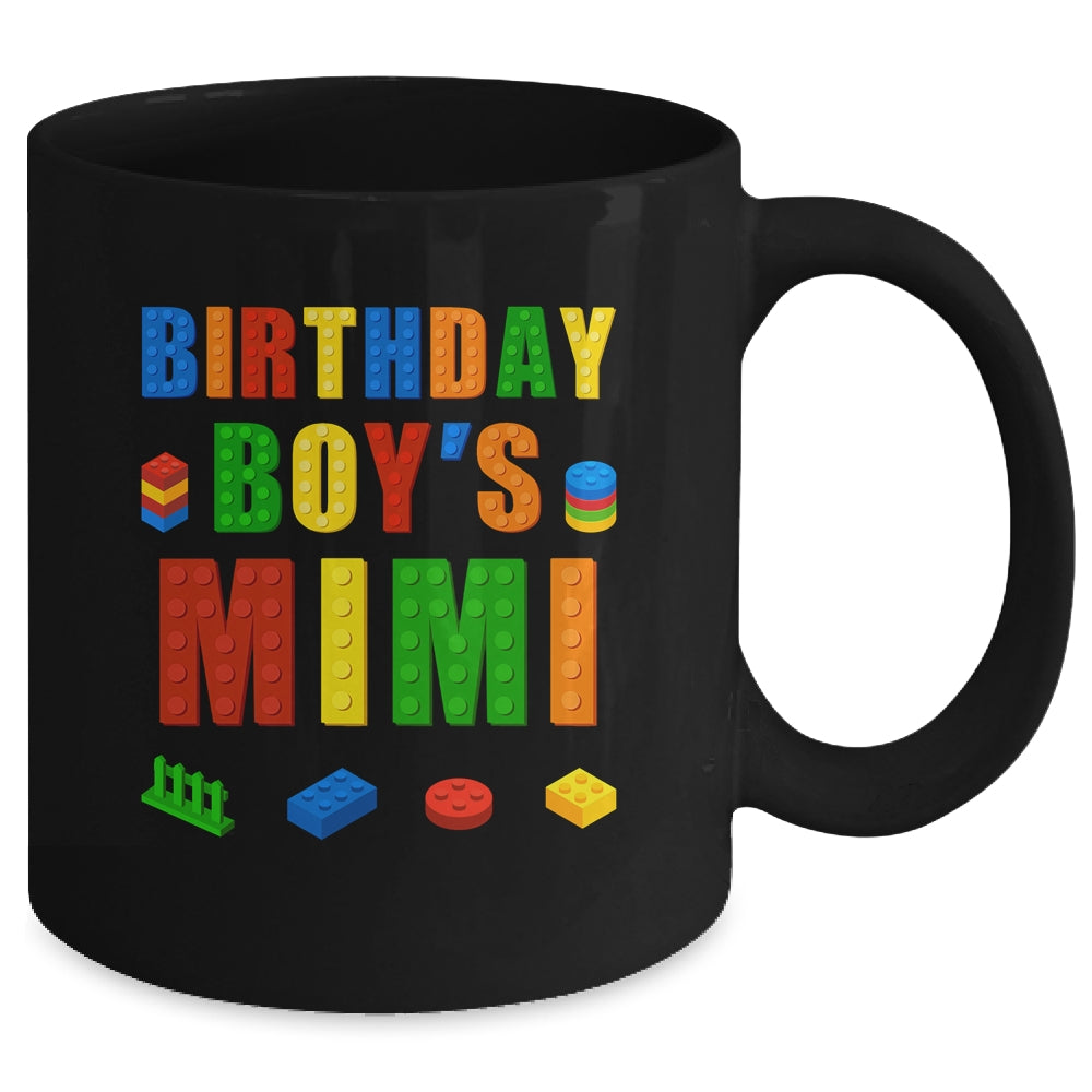 Master Builder Mimi Birthday Boy Building Bricks Blocks Mug | siriusteestore